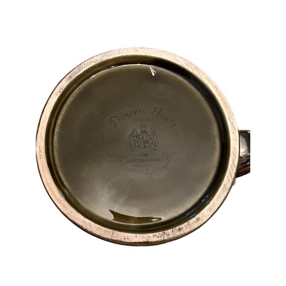 Vintage Princess House “Drunk In the Gutter” Earthenware Beer Stein Tankard Dark - Picture 5 of 10